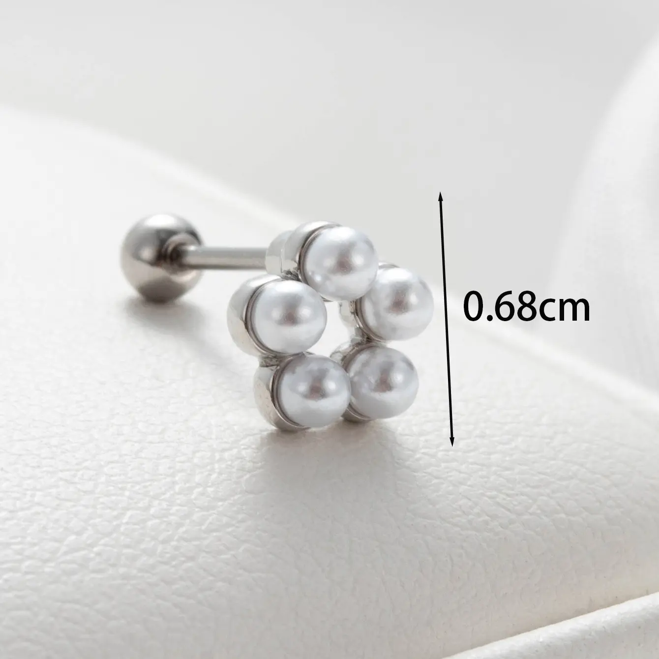 1 Piece Simple Series Titanium Steel   Gold Color Women's Stud Earrings 